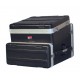 GATOR GRC-10X4 - рэковый кейс,пластик,черный,10U верх, 4U низ, компактный, легкий доступ к кабелям