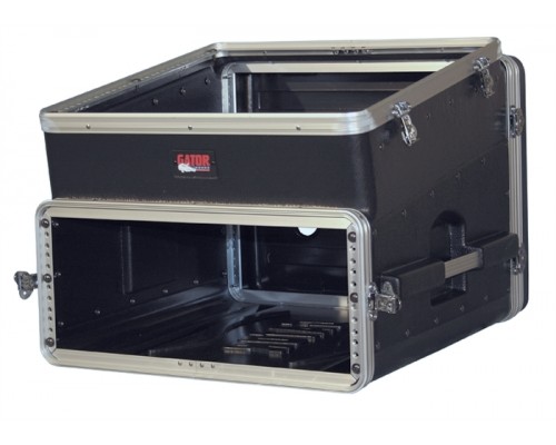 GATOR GRC-10X4 - рэковый кейс,пластик,черный,10U верх, 4U низ, компактный, легкий доступ к кабелям