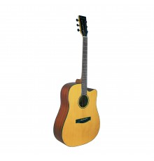 BEAUMONT DG142C - акустическая гитара, дредноут с вырезом, ель, цвет натуральный, матовый