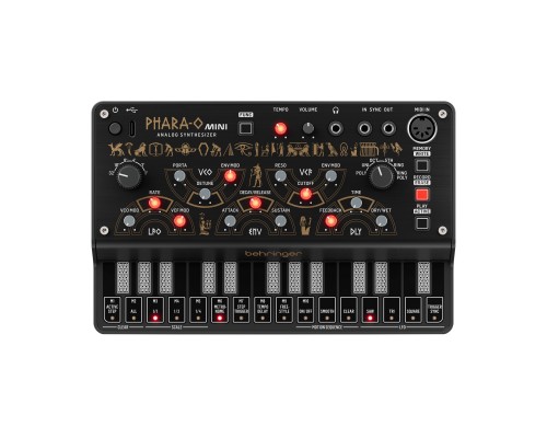 BEHRINGER PHARA-O MINI - аналоговый синтезатор, 27 сенсорных клавиш, VCO, VCF и VCA