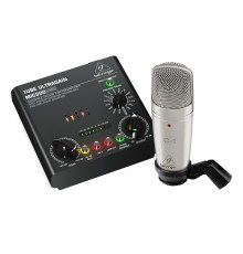 BEHRINGER VOICE STUDIO - комплект для звукозаписи, ламповый предусилитель MIC500USB,конденсаторный м