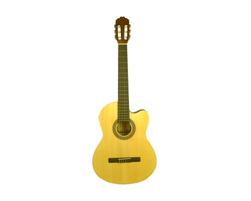 SAMICK CNG-2CE N - классическая гитара 4/4 с подключением, корпус cutaway, ель, цвет натуральный