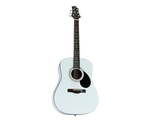 GREG BENNETT D1 PW - акустическая гитара, дредноут, нато, цвет белый металлик