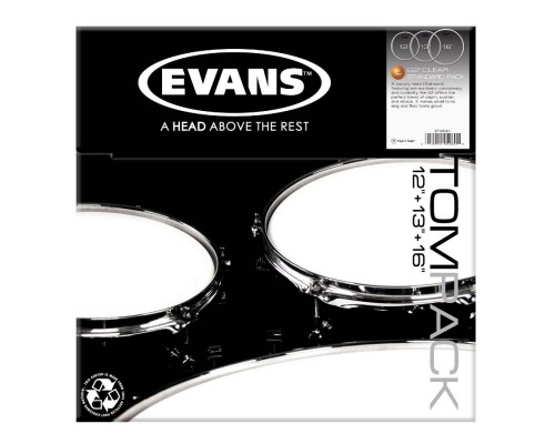 EVANS ETP-G2CLR-S - комп-т пласт. 12'13'16' Genera G2 Clear