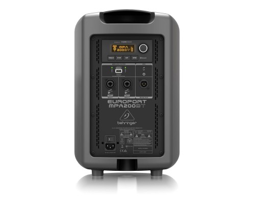 BEHRINGER MPA200BT - портативная система звукоусиления, 200 Вт, НЧ 8', ВЧ 1', Bluetooth