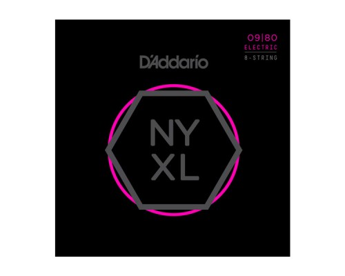 D'ADDARIO NYXL0980 - струны для 8-стр. электрогитары, диаметр: 9-80