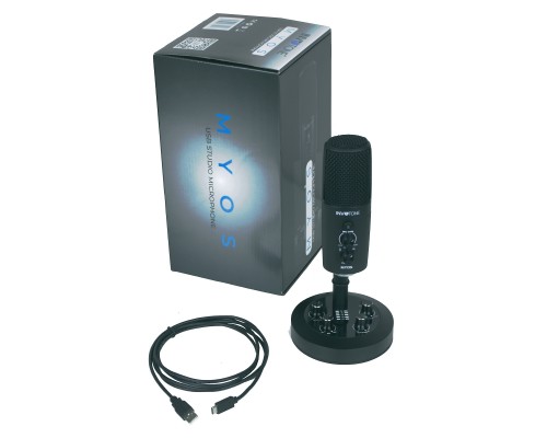 INVOTONE MYOS - настольный конденсаторный микрофон, 3 капсюля, USB интерфейс, 4 диаграммы направлен.