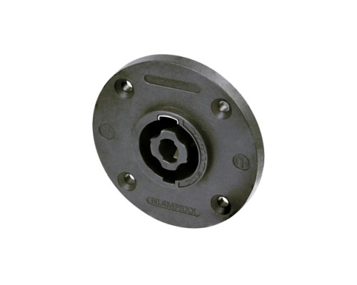 NEUTRIK NL4MPRXX - панельный разъём Speakon female 4-контактный, круглый фланец