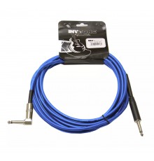 INVOTONE ACI1206 B - инструм. кабель, 6,3 джек моно <-> 6,3 джек моно угловой, длина 6 м (синий)