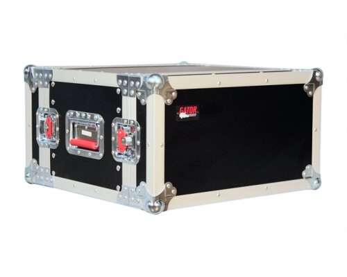 GATOR G-TOUR EFX6 - рэковый флайт-кейс,6 U,красные ручки с резиновым покр.,дерево,черн., вес 12,99кг
