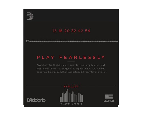 D'ADDARIO NYXL1254 - струны для электрогитары, никель, 12-54