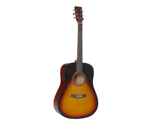 BEAUMONT DG80 VS - акустическая гитара, дредноут, корпус липа, цвет скрипичный санбёрст, матовый