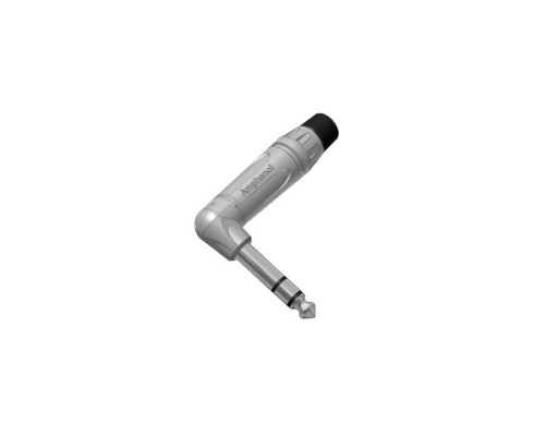 AMPHENOL ACPS-TN - джек стерео, угловой, кабельный, 6.3 мм, корпус металл, цвет - никель
