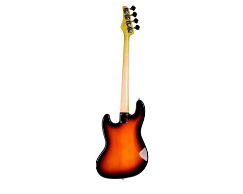 REDHILL JB200 VS - бас-гитара 4-стр., J+J, 864 мм, корпус тополь, гриф клен, цвет санберст